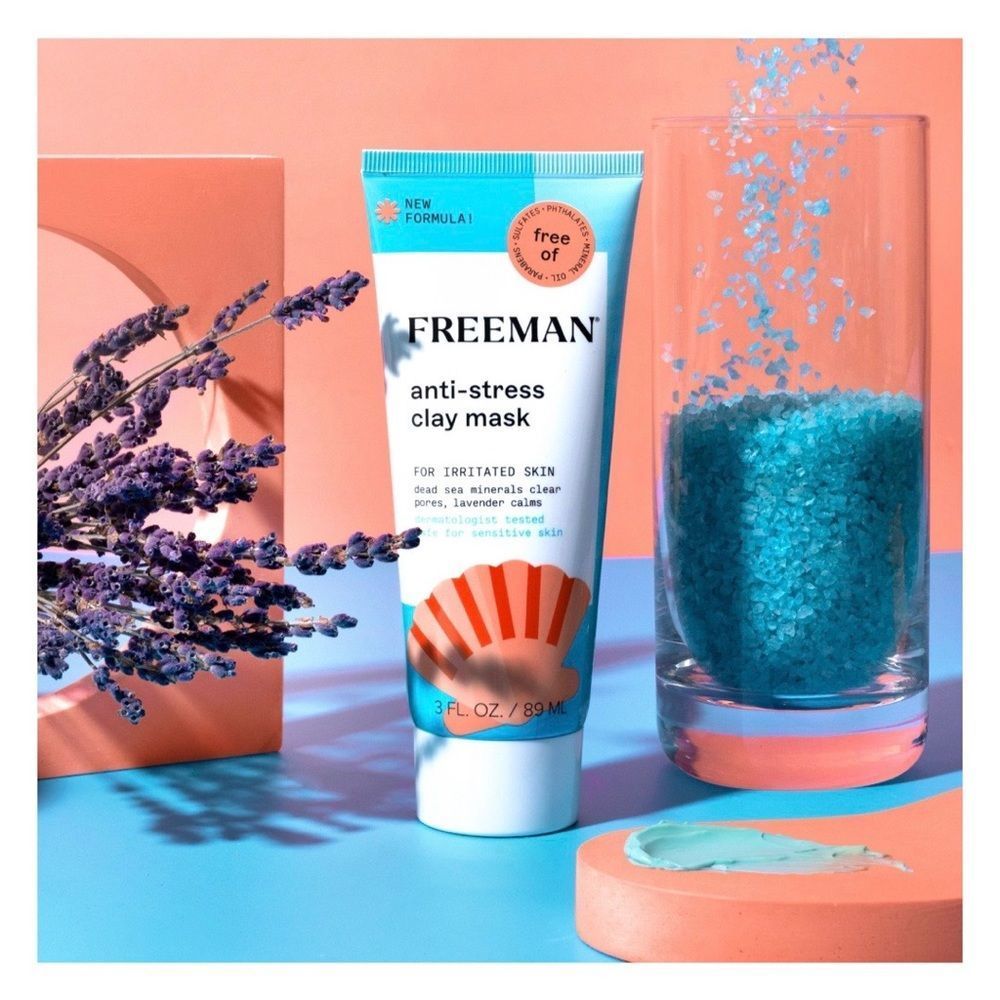 🖤 NIB - Freeman Anti-Stress Dead Sea Minerals & Lavender Clay Facial Mask